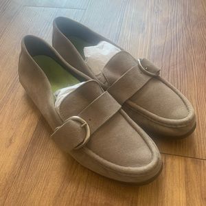 AGL Taupe Suede Loafer, 38
